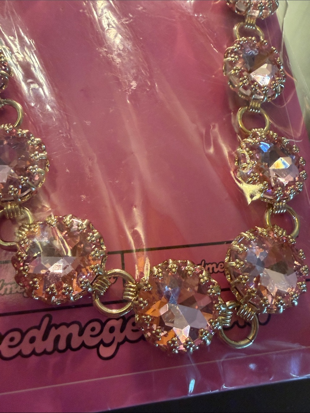 NEW Feed Me Gems Blush Pink “Gemini Necklace” - Picture 11 of 11